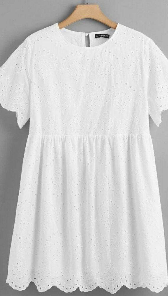 White Smock Dress